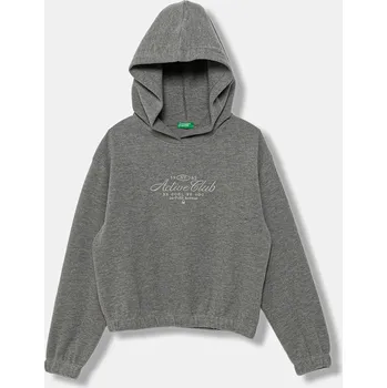 Chlapecká mikina Dětská mikina United Colors of Benetton 3UODC204X.G.seasonal šedá 90X, vel. 130