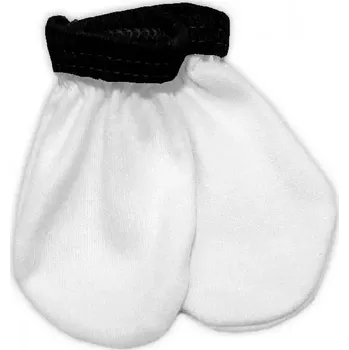 Rukavice Baby Nellys Kojenecké rukavičky Little prince/princess Bílo/černé