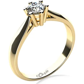 Prsten Couple, Zásnubní prsten Aimee, žluté zlato a velký laboratorní diamant, vel. 54, prům. 17.2 mm, 585-68-1-4041.0Z00.0.54.LEVS.000