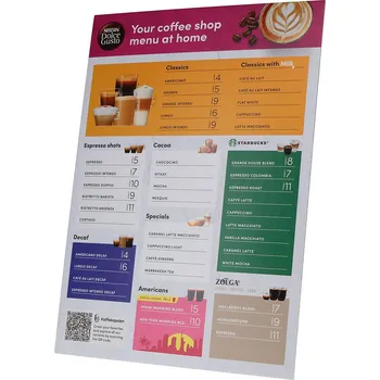 Káva Nestlé | Nápojový lístek - Nestlé Nápojový lístek pro Dolce Gusto