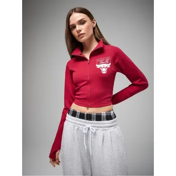 Pánská mikina Mikina na zip se stojáčkem Chicago Bulls - XL - House - červené - 277GO-33X