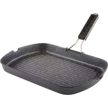 Pánev Italská grilovací pánev – Obdélníkový steakový gril Dietigrill Marmorella 25×35 cm