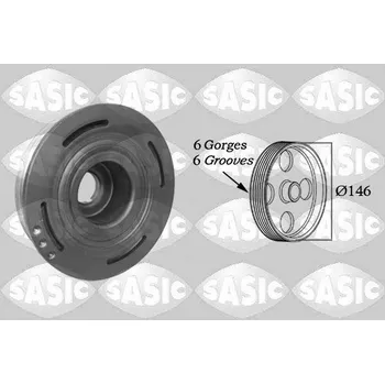 Řemenice, klikový hřídel SASIC 2154013