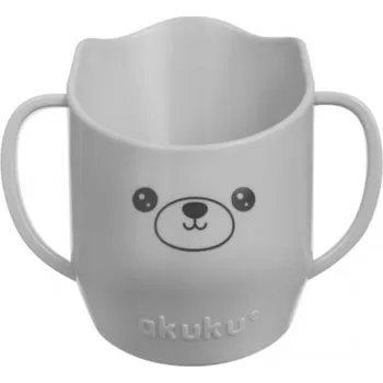 Dětský Hrneček s oušky, nakloněný - šedý