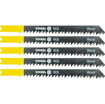 Vorel list do přímočaré pily 100 mm na dřevo a plast tpi6 5 ks TO-27830