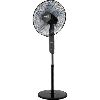 Domácí ventilátor NEO TOOLS Podlahový ventilátor 45W, pr. 40 cm, 3 rychlosti, dálkové ovládání