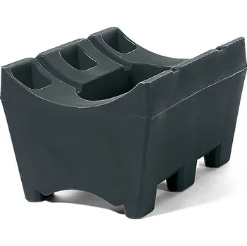 Stojan na sudy z polyethylenu (PE) pro 1 sud à 60 nebo 200 l, antracit-černý