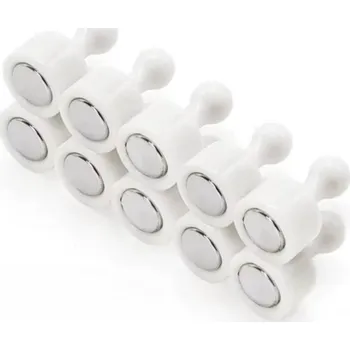 Dekorativní magnet Magnetická figurka super silná, 12x12x20 mm - 1ks bílá