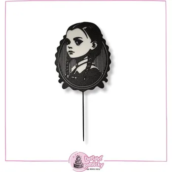 Výuková hračka Wednesday portrét - plastový zápich - Bílá