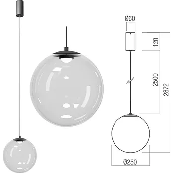 Redo Group Závěsné světlo Irides 01-3959 pr.25cm Redo group