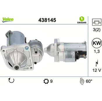 Autoelektrika Startér VALEO 438145