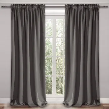 Závěs Zatemňovací závěs s řasící páskou HAVANA - BLACKOUT 135x250 cm grafitová (cena za 1 kus) MyBestHome