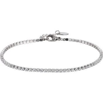 Náramek Free Style Tenisový náramek z chirurgické oceli se zirkony MBSS220-175 bílá 18-20 cm
