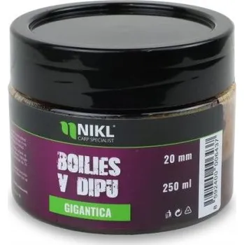 Boilies NIKL Boilies v dipu Gigantika 250ml Velikost [ mm ]: 24