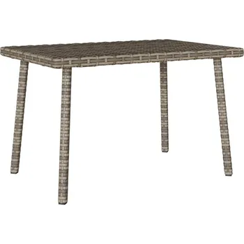 Zahradní stůl OMAXI Zahradní konferenční stolek obdélníkový šedý 60x40x37 cm 666857