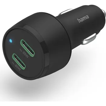 Hama rychlá USB nabíječka do vozidla, 2x USB-C PD/QC, 45 W