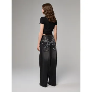 Dámské džíny Džíny baggy - 34 - House - černá - 382GE-99J