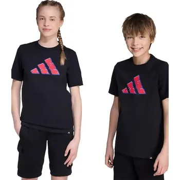 Dětské bavlněné tričko adidas JV5106 černá 99X, vel. 152