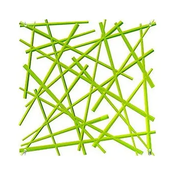 Obklad KOZIOL Stixx green - dekorativní plastový panel na zeď