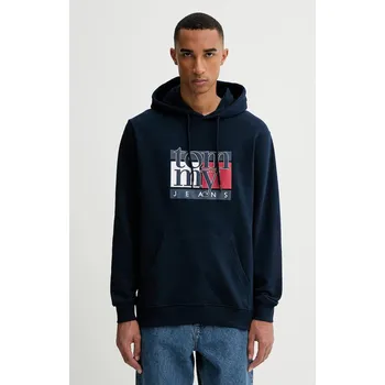 Pánská mikina Bavlněná mikina Tommy Jeans DM0DM22092 námořnická modř 59X, vel. S