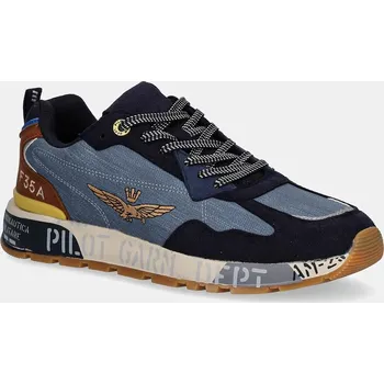 Pánské tenisky Tenisky Aeronautica Militare SNEAKERS pánské, modrá barva, 252SC0276UCT03380 252SC0276UCT03380.94706 55X, EUR 44