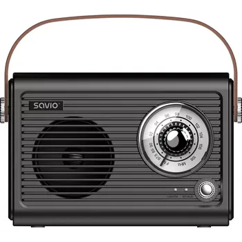 Radiopřijímač přenosné retro rádio s bluetooth, fm a usb‑c savio rs‑01