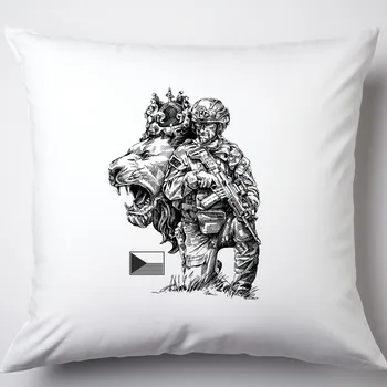 Polštář Polštář - Český lev - armáda Typ povlaku: Plyš