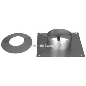 Kouřovod Nerez kryt hlavice s límcem 160mm 550x550mm