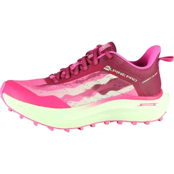 Dámská běžecká obuv Běžecká Obuv S Podešví Giga Grip ALPINE PRO CREWE Neon Pink Barva: Neon Pink, Velikost: 39