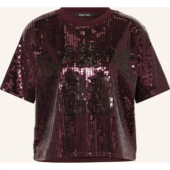 Dámské tričko Marc Aurel Dámské Tričko S Flitry, tmavě červená, 44
