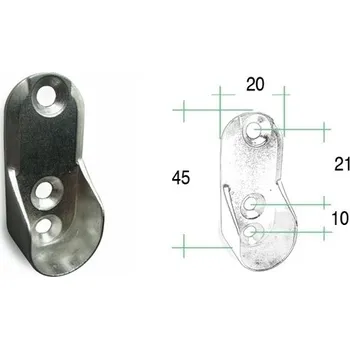 Drzak sat. tyce ovalne boční