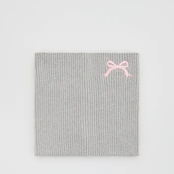 Čepice Reserved - Nákrčník s ozdobnou výšivkou - světle šedá - 744GT-09X - 744GT-09X-ONE