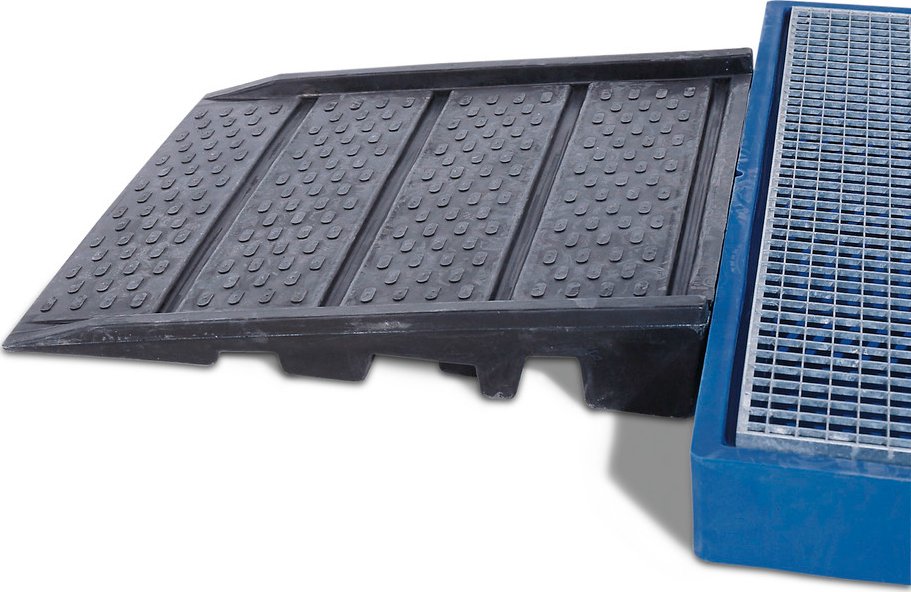 Nájezdová rampa z polyethylenu, pro podlahové plošiny BK