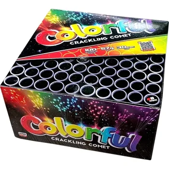 Zábavní pyrotechnika Klásek Trading, s.r.o. Ohňostroj COLORFUL AND CRACKLING 100 ran 8mm