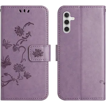 Pouzdro na mobilní telefon Flower knížkové pouzdro na Samsung Galaxy S25 FE - světlefialové