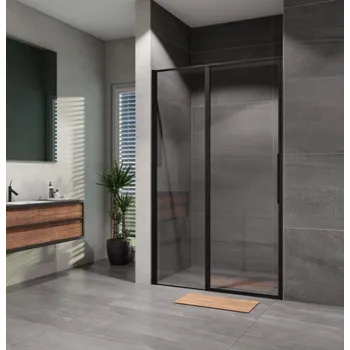 Sprchové dveře Sprchové dveře Tadao 1100 mm, sklo čiré, profil černý, Lansanit PD3-11-B