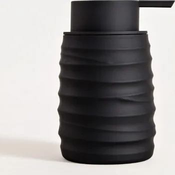 Dávkovač mýdla Dávkovač | TORUS | reliéfní černý | 8,2 x 8,2 x 17 cm | 733581