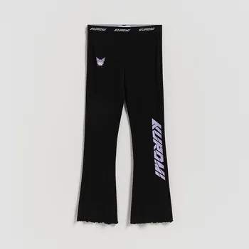 Dívčí kalhoty Reserved - Rozšířené legíny Kuromi - černý - 963FF-99X - 963FF-99X-146