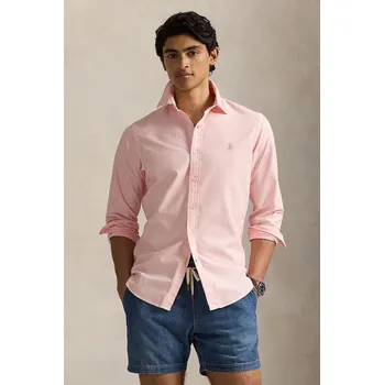 Pánská móda Bavlněná košile Polo Ralph Lauren Sport Shirt 710968913 růžová 30X, vel. L