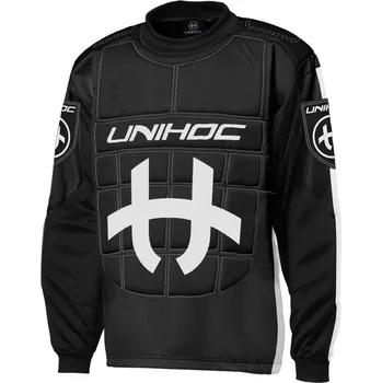 Florbalový dres Unihoc Shield SR Black/White brankářsky dres XXL