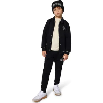 Čepice Dětská čepice s příměsí vlny BOSS černá barva, J52617 J52617.54.56 99X, vel. 54/56