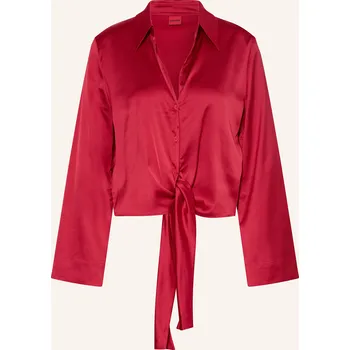 Dámské oblečení Hugo Dámská Saténová Halenka Errika, červená, 36