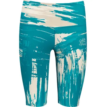 Dámské kalhoty Dámské legíny nad kolena premium ALTISPORT VOJ/ALW010LEG02 PETROLEJOVÁ/HNĚDÁ XXXL