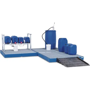 Kročejová izolace Podlahová plošina classic-line, PE, se zinkovaným roštem, 3000x1500x150