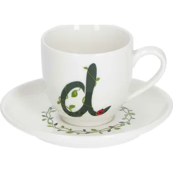 LA PORCELLANA BIANCA Solotua D 90 ml - porcelánový espresso šálek se podšálkem
