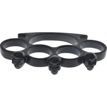 Sebeobrana ČÍNA Boxer černý s lebkami