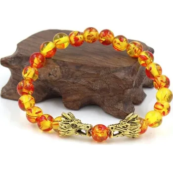 Náramek Pánský korálkový náramek s draky 19 cm 7