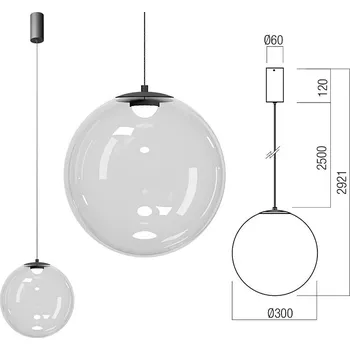 Redo Group Závěsné světlo Irides 01-3960 pr.30cm Redo group