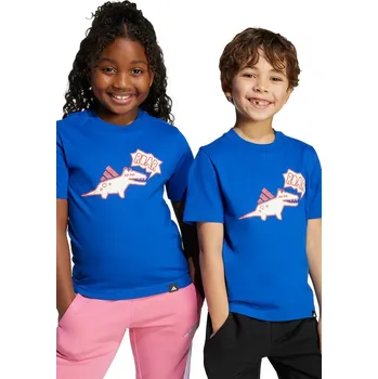 Chlapecké tričko Dětské bavlněné tričko adidas JV5075 modrá 57X, vel. 122