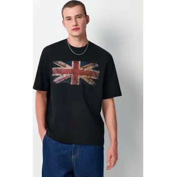 Tričko s potiskem - XXL - House - černá - 524IH-99X